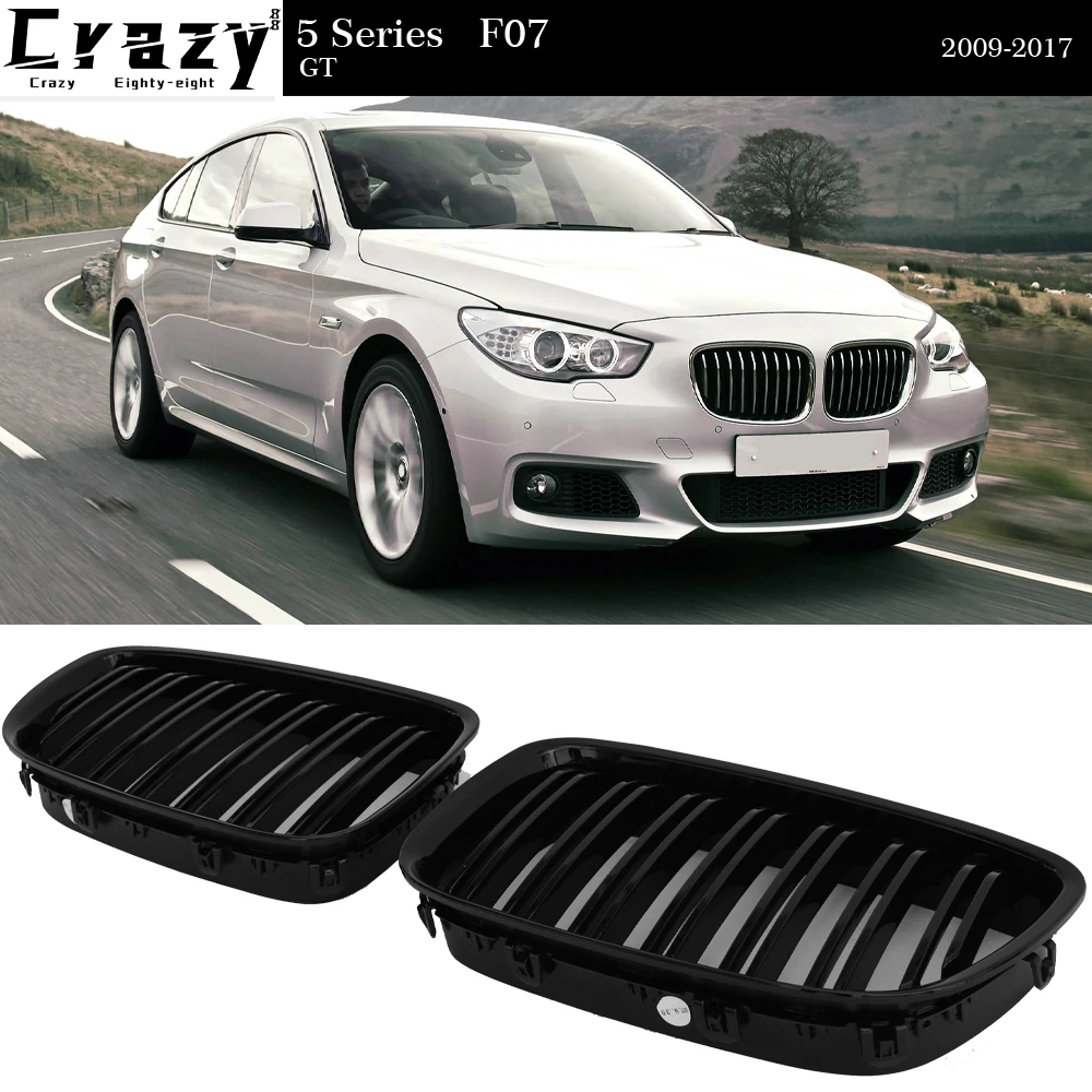 

Gloss Black Front Kidney Grille Replacement Grill for BMW 5 Series GT Gran Turismo Fastback F07 528i 535i 535i xDrive 550i