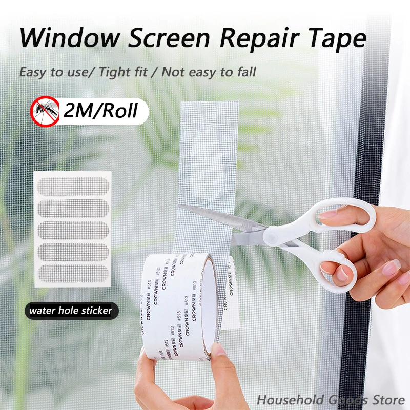

Window Screen Repair Tape Self-adhesive Net Door Fix Patch Anti-Insect Mosquito Mesh Broken Holes Repair mosquitera para ventana