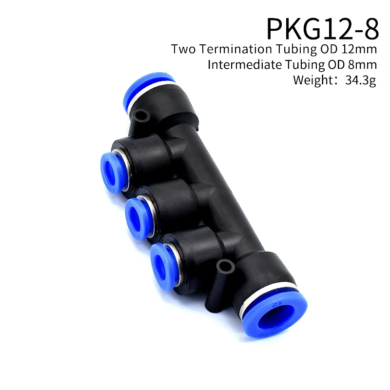 

Пневматический 5-ходовой соединитель PK 4 6 8 10 12 мм