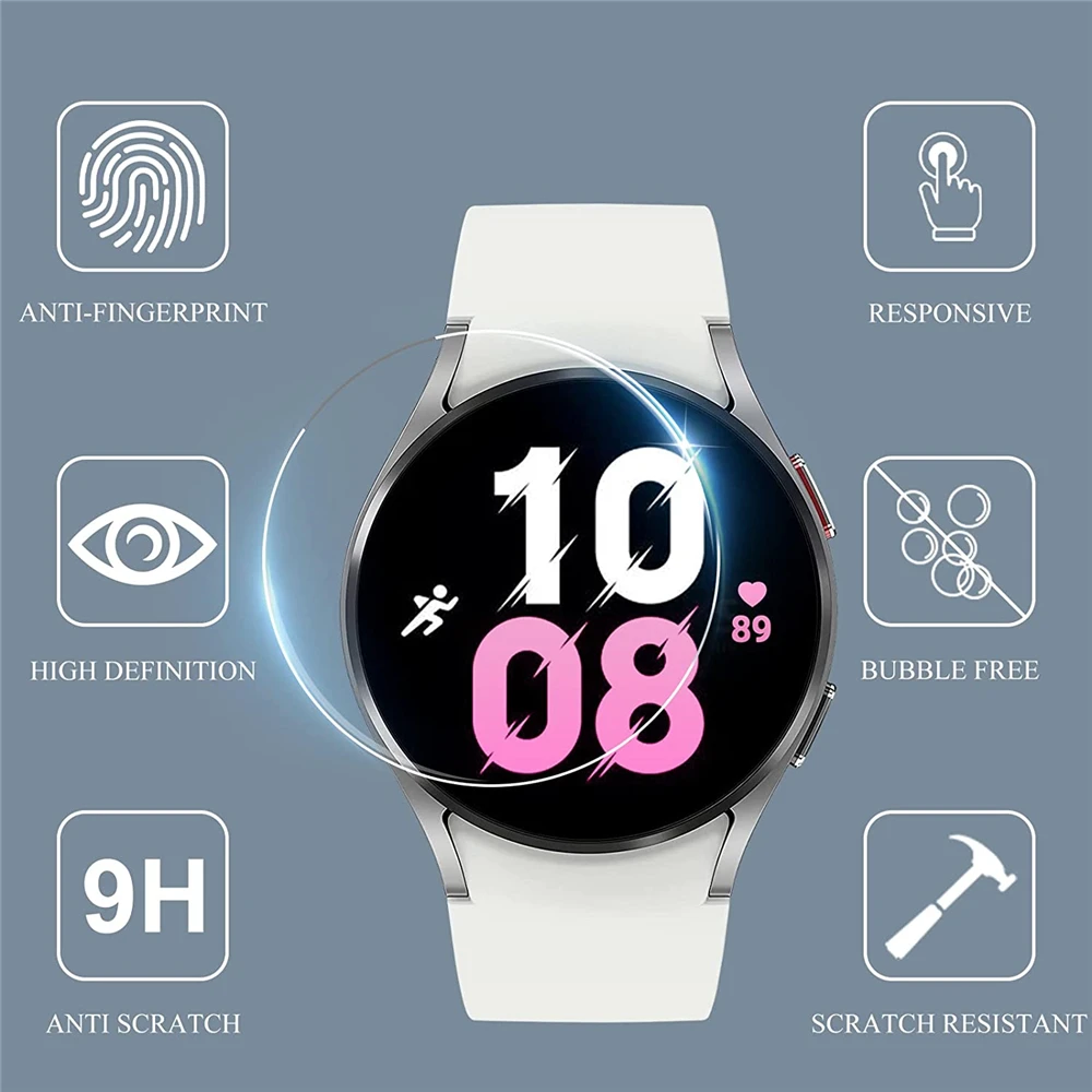 

4 шт., защитное закаленное стекло для Samsung Galaxy Watch 5, 44 мм, 40 мм