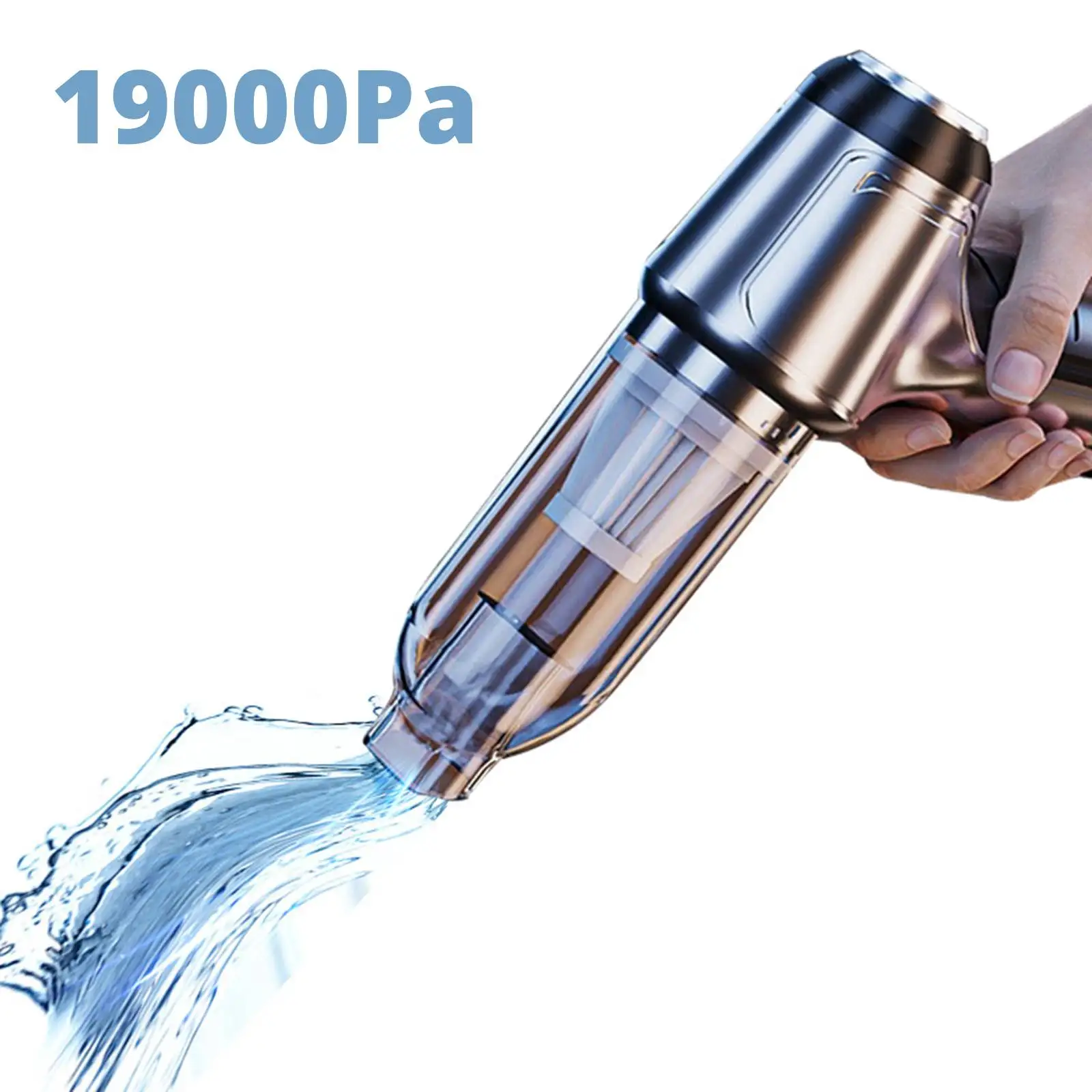 

3 in 1 Powerful Cordless Vacuum Cleaner Home & Car Dual Use 19000Pa Wireless Handheld Car Vacuum Cleaner Strong Suction Vacuum