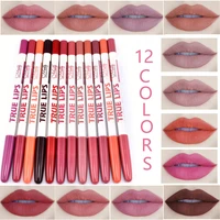 6pcsset lipliner pencil matte lipstick waterproof long lasting women makeup crayon a levre maquiagem profissional completa