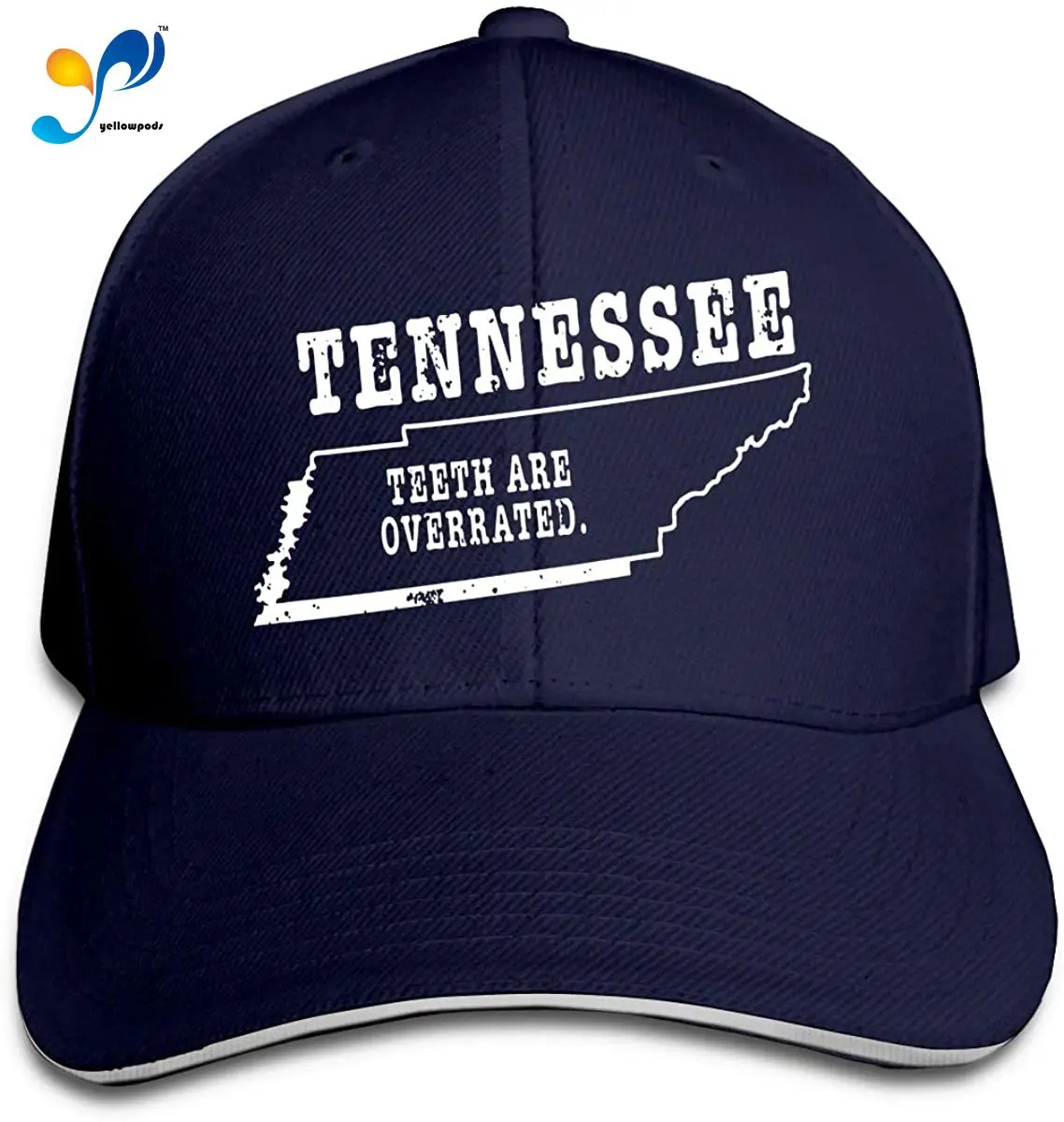 

Tennessee State Teeth are Overrated Men Cotton Classic Baseball Cap Adjustable Size