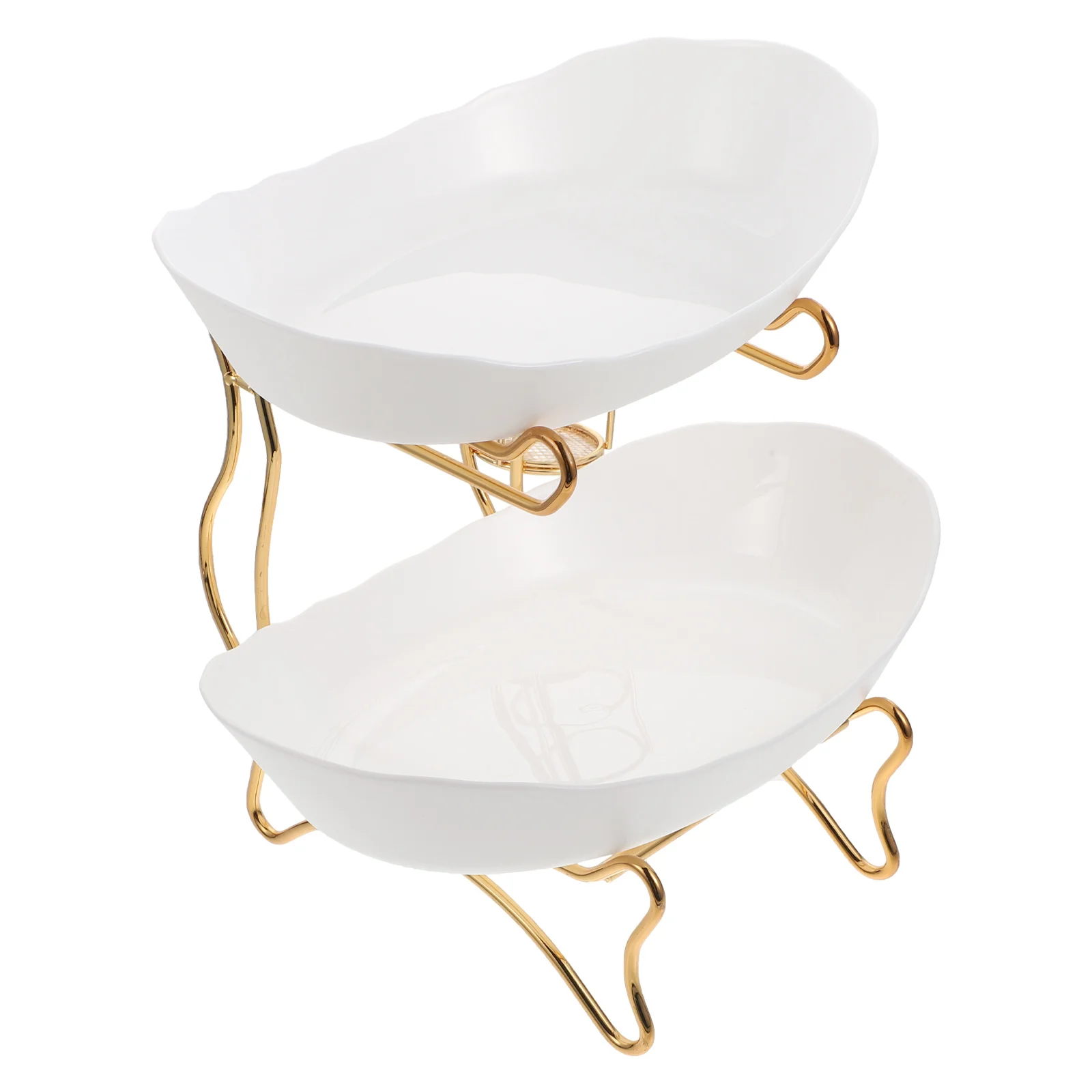 

1 Set Party Food Display Tray Durable Fruit Container Cookie Serving Tray