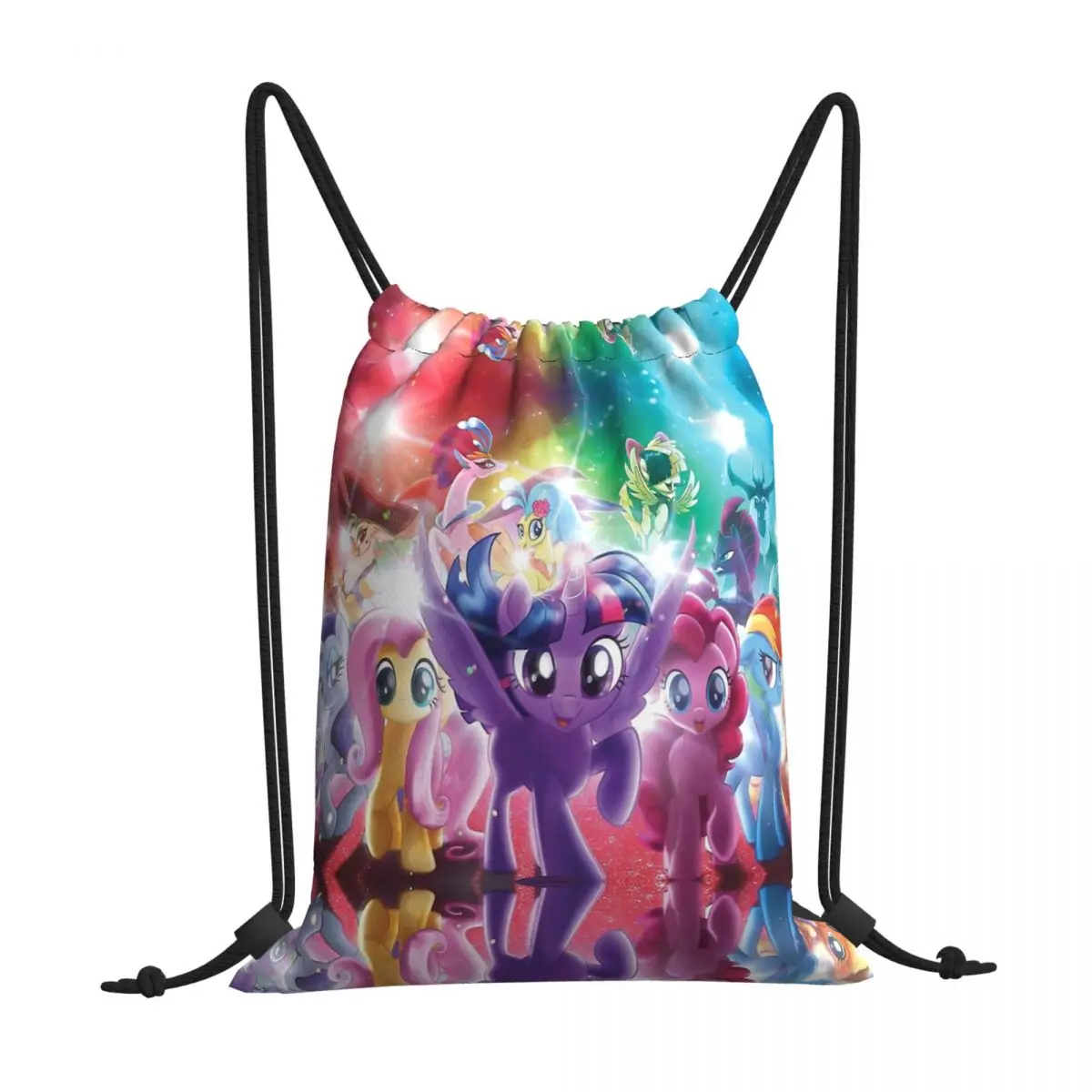 

All Characters Anime My Little Pony Friendship is Magic Drawstring Bags Sports Pouch 3D Print Backpack Shoe Bag