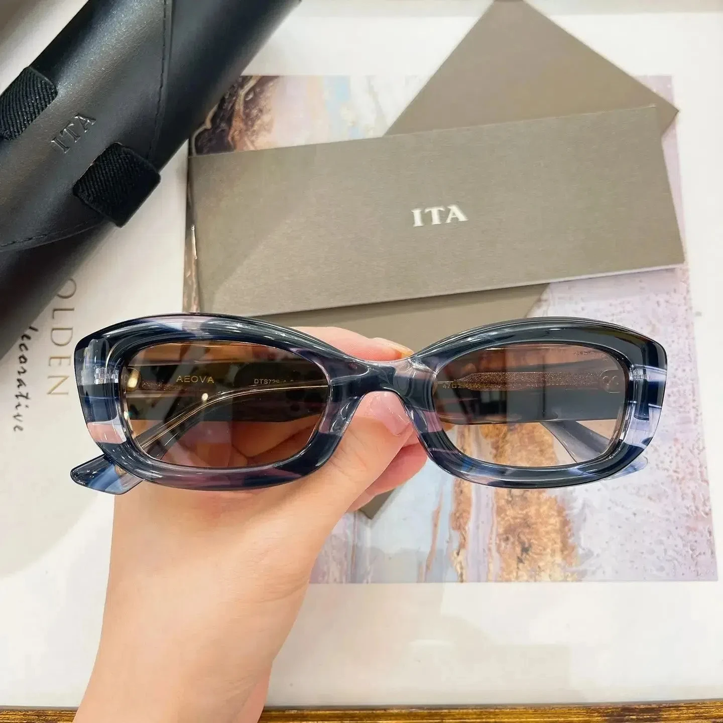 Аутентичные ADITA AEOVA DTS729 популярная ацетатная оправа премиум-класса мужские и