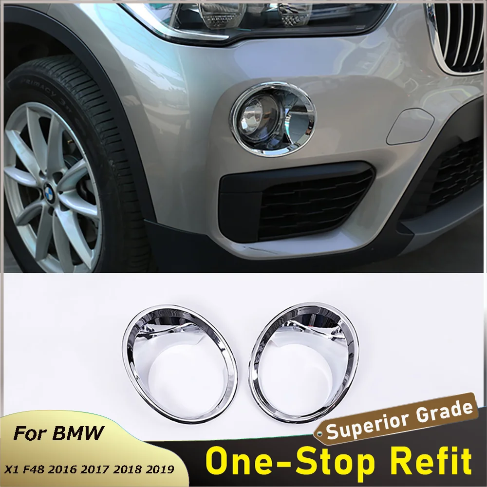 

ABS Хром Передняя фара противотумансветильник фара крышка рамы автомобильный Стайлинг Аксессуары для BMW X1 F48 2016 2017 2018 2019