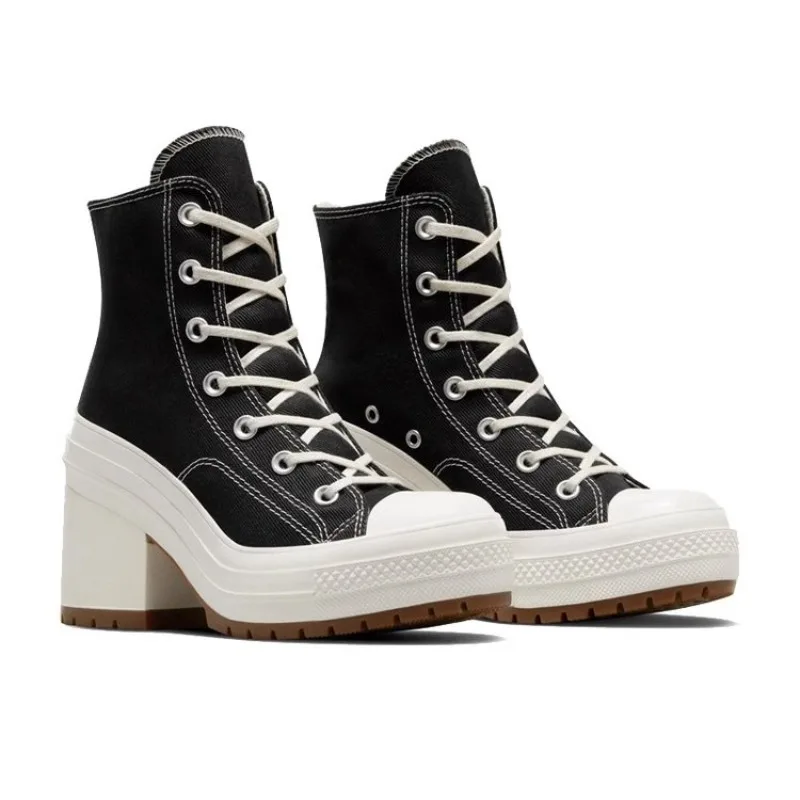 Женские Дизайнерские кроссовки на платформе Вулканизированная подошва высокие