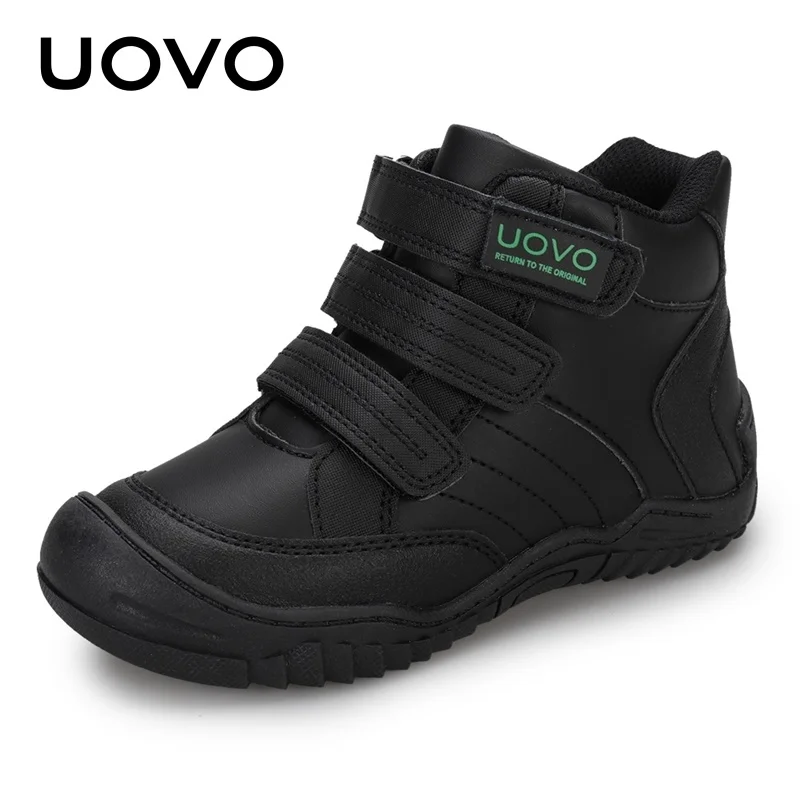 

UOVO New Arrival School Shoes Mid-Calf Boys Hiking Fashion Sport Outdoor Children Casual Sneakers Size #26-36