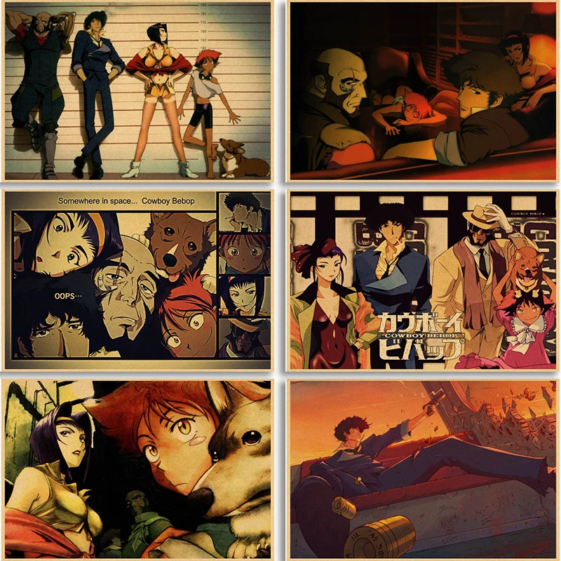 

New Retro Pop Poster Japanese Anime Poster Printing Painting Canvas Painting Retro Canvas Pictures Living Room Home Room Bar Dec