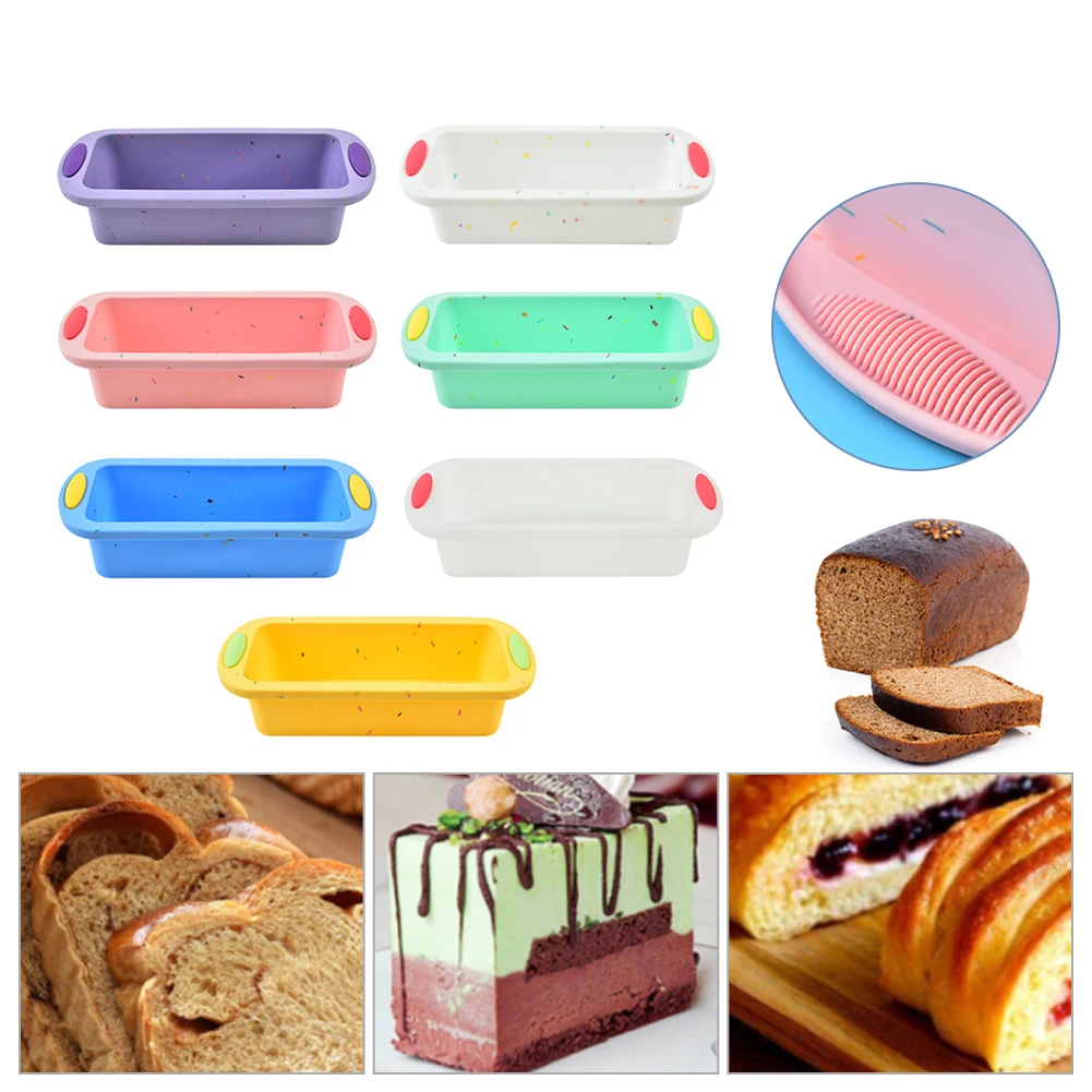 

Silicone Cake Mold Baking Accessories Rectangular Bread Mold Toast Pan Cake Moulds Home Kitchen Tools DIY Baking Tool