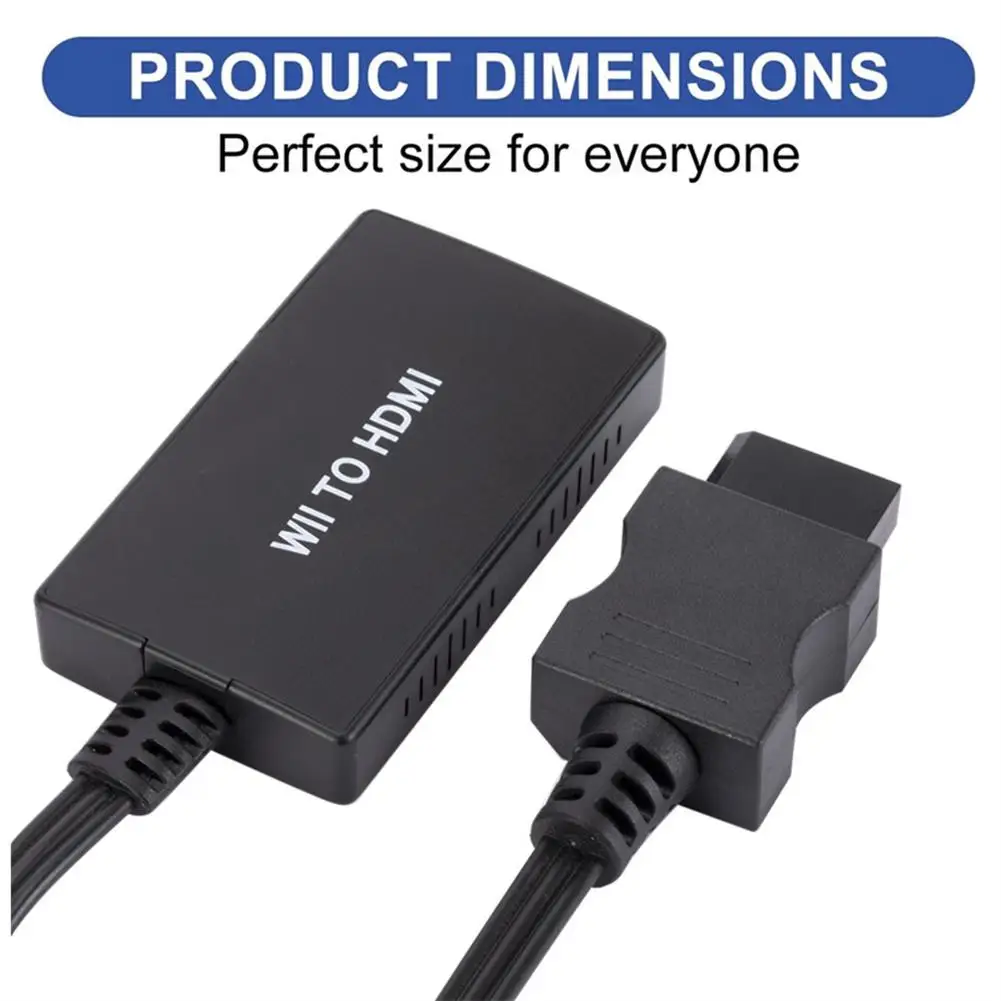 

Will To Hdmi-compatible Converter 1080P/720P Output Video Audio With 3.5mm Jack Audio Adapter Support NTSC 480i 480p PAL 576i