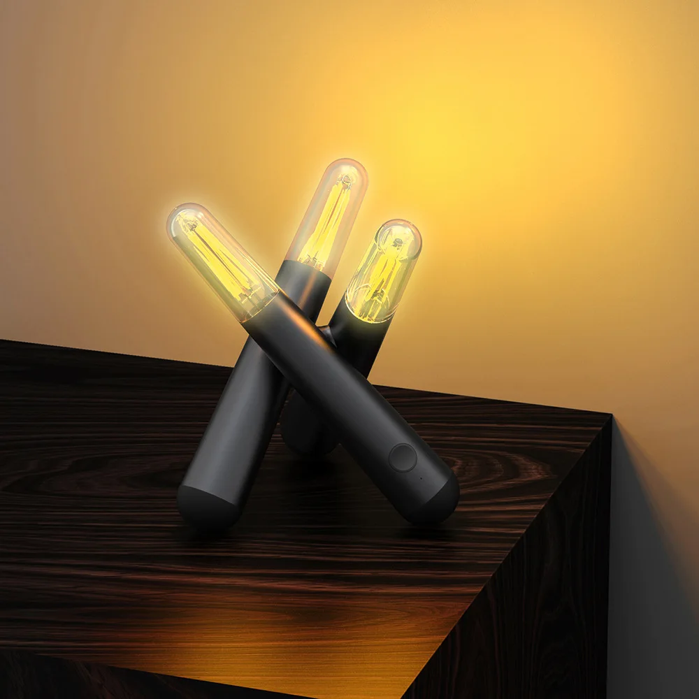 USB-свеча со спичками светодиодные фонари мини-лампа на дровах винтажное