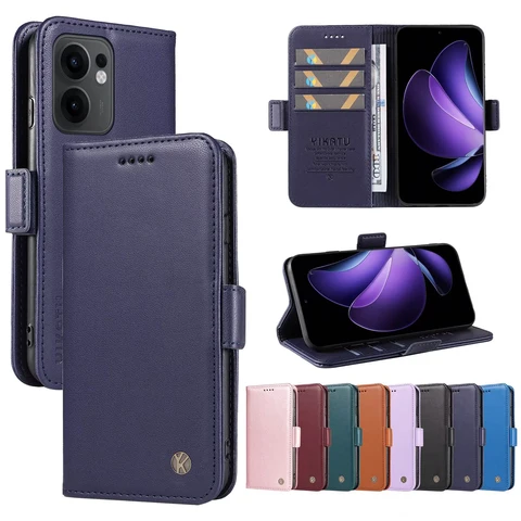Кожаный чехол-бумажник с слотом для карт для OPPO Reno 13F 13 Pro 5G 12 12F 4G 11F 11 10 K12X Find X8 F25 A79 A78 A60 A58 A40 A38 A3 A18