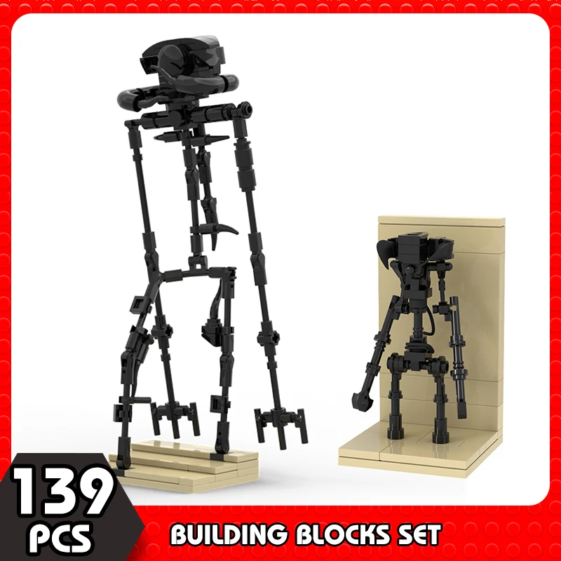 

Moc Adventure Game The Backroomsed Bacteria Entity Monster Horror Action Figure Building Blocks Mecha Robot Bricks Toys for Kids