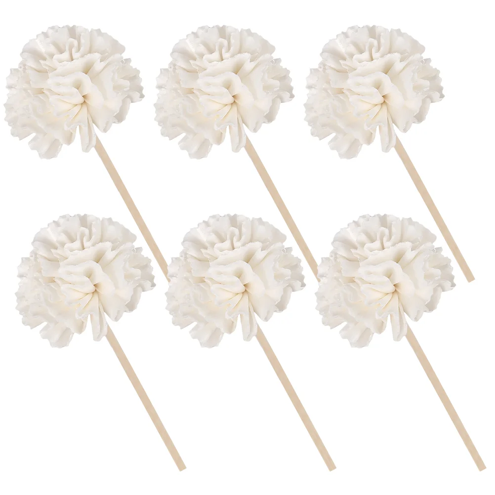 

6 Pcs Home Scent Diffuser Aromatherapy Flowers Reed Sticks Air 20X5CM Refill Rattan Bottle Accessory