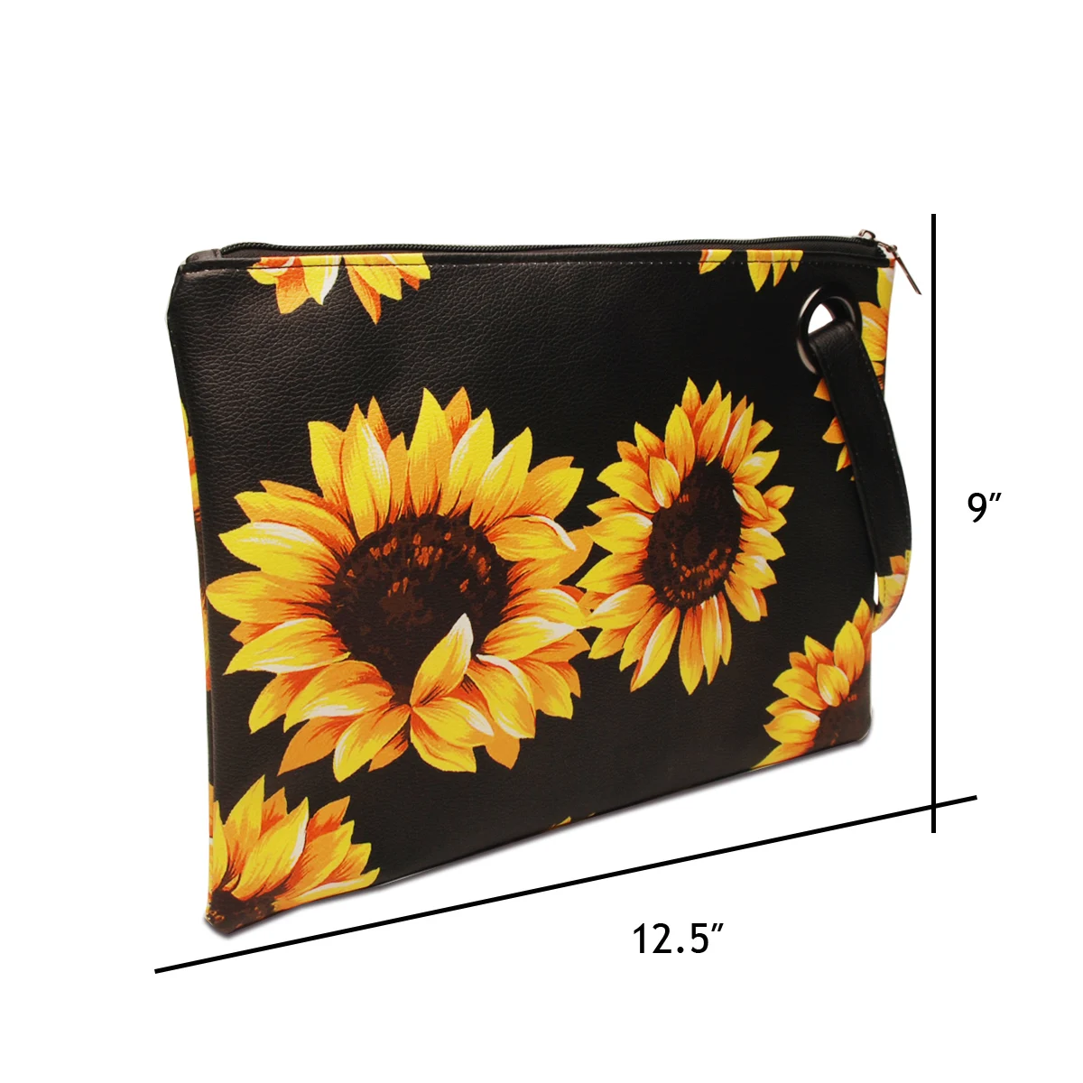 Женский клатч большого размера с леопардовым принтом из коровьей кожи |