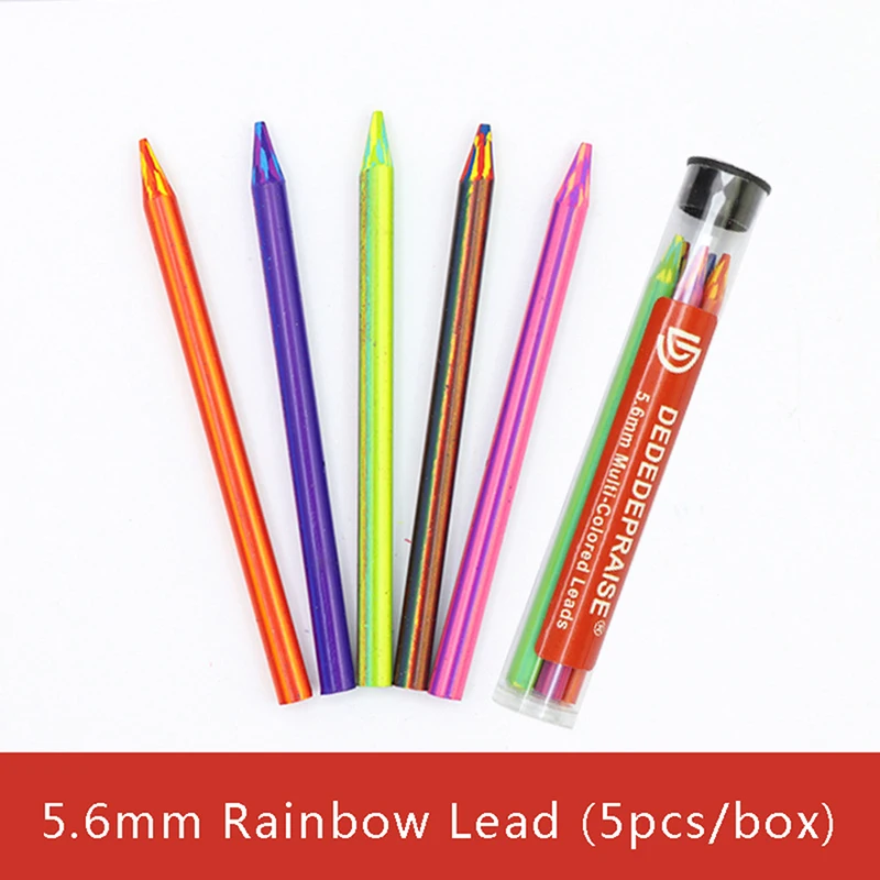 

Механические автоматические карандаши 5,6 мм, графитовый карандаш с древесным углем, свинцовый карандаш для рисования скетчей, свинцовый се...