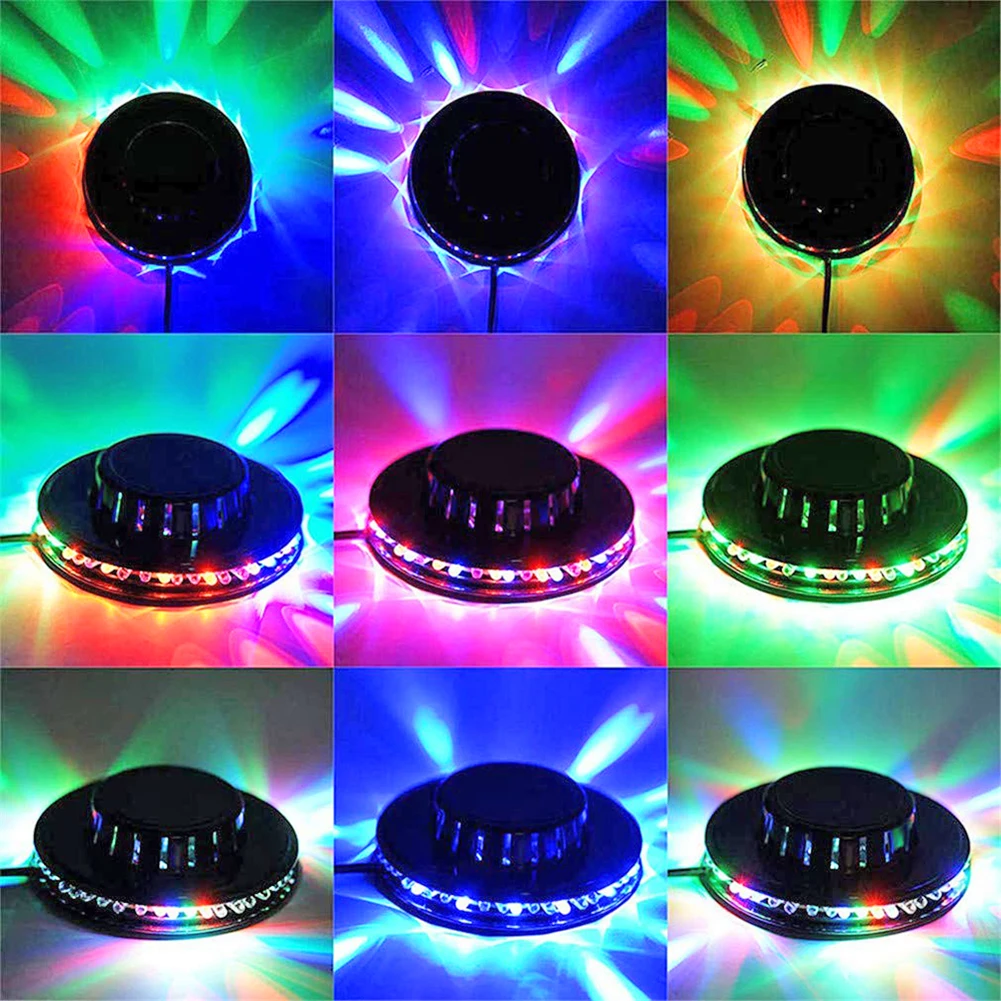 

48LED RGB Colorful Disco Lights 5W USB Mini Disco Lamp Home Party Rotating Stage Light KTV Bar Party DJ Disco Beam Music Lamp