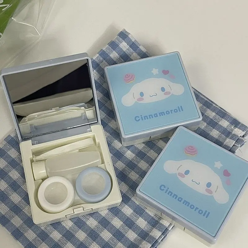 

Sanrios Hello Kittys контейнер для контактных линз аниме Cinnamoroll Kuromi Rgp линзы для стены контейнер для хранения контактных линз подарок для девушки