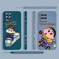 crayon shinchan anime boy for oppo realme 50i 50a 9i 8 pro find x3 lite gt master a9 2020 liquid left rope phone case capa cover