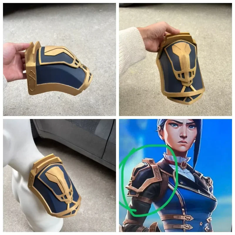 2024 аниме-игра LoL 2 Arcane Caitlyn косплей броня на плечо реквизит аксессуары