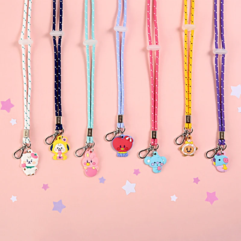 

Милый шнурок Bt21, мультяшная серия, ТАТА, креативный милый школьный брелок, шнурок для ручки, детский подарок на день рождения