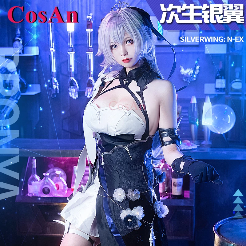 Фото Костюмы для косплея по аниме-игре Honkai Impact 3: Броня Зайчик, SILVERWING:N-EX, элегантное платье, одежда для ролевых игр на Хэллоуин №4