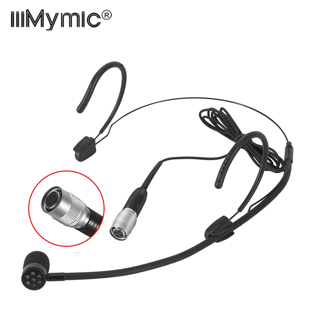 iiimymic однонаправленный черный микрофон для гарнитуры мини-4-контактный поющий