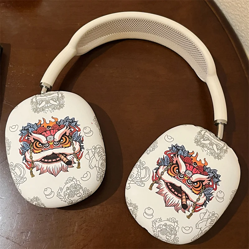 Крутой чехол в стиле ретро для Airpods Max, китайский защитный чехол для Apple, Bluetooth, чехол для Airpods Max, мягкая коробка, защита гарнитуры (art.: 3920cd3e8f200) - 3920cd3e8f200