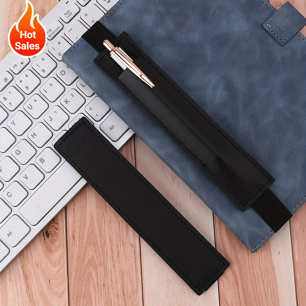 

Держатель для ручек из искусственной кожи