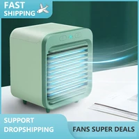 mini usb rechargeable humidifier air cooler summer home office desktop water spray humidification atomizing cooling fan