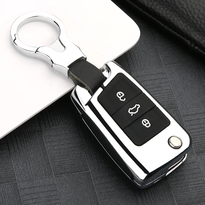 

High-grade zinc alloy Car key case key chain for Volkswagen Bora Santana Sagitar Lamando Polo Tiguan Lavida plus