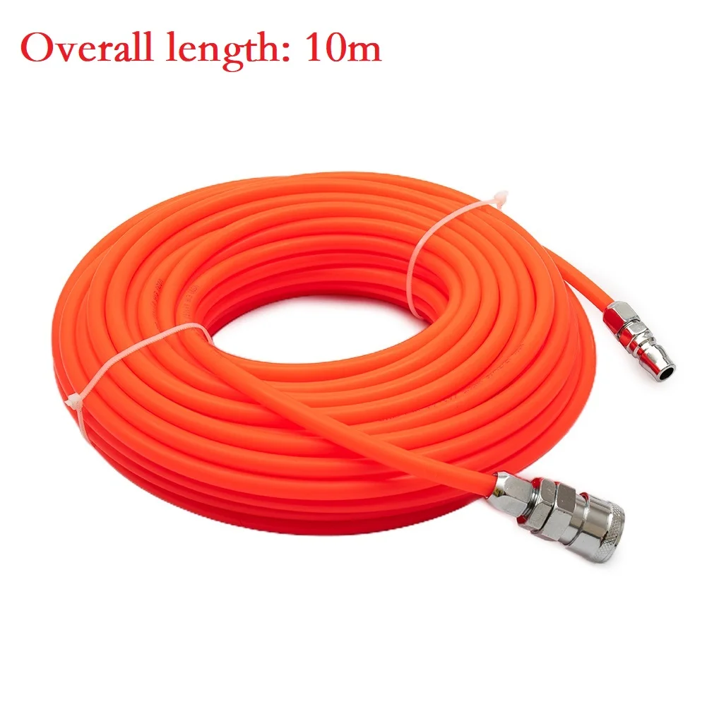 

10m/15m/20m Pneumatic Straight Pipe Air Compressor Pump Hose 5*8mm PE Tube With Quick Connector For Air Compressor Ventilation