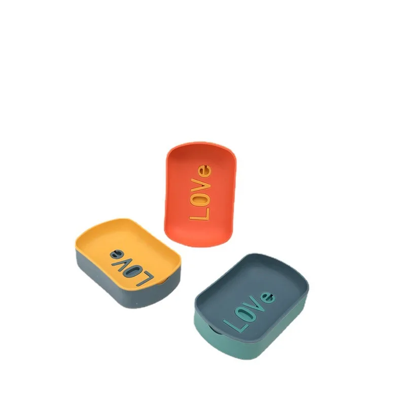 

For the Bathroom Gadgets Wall Soap Dish for Bathroom Organizer and Storage Suction Cup Soap Dish With Drain Water Bath Box Lid