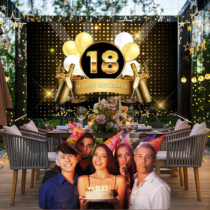 Casino Party Photography Backdrop Red Black Cards Interior Stars Lights Live Show Happy Birthday Customized Photo Banner Decor