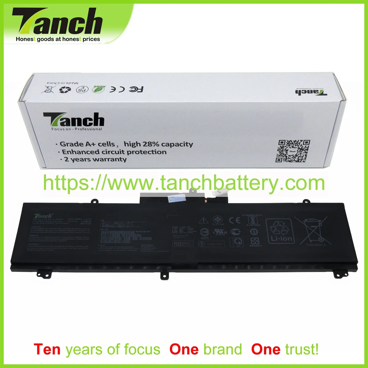 Аккумуляторы Tanch для ноутбуков ASUS FX516PR GX502GV GU502GU ROG Zephyrus S GX502GW GA502IU GU502LW GX502GW 15,4 V 4 cell