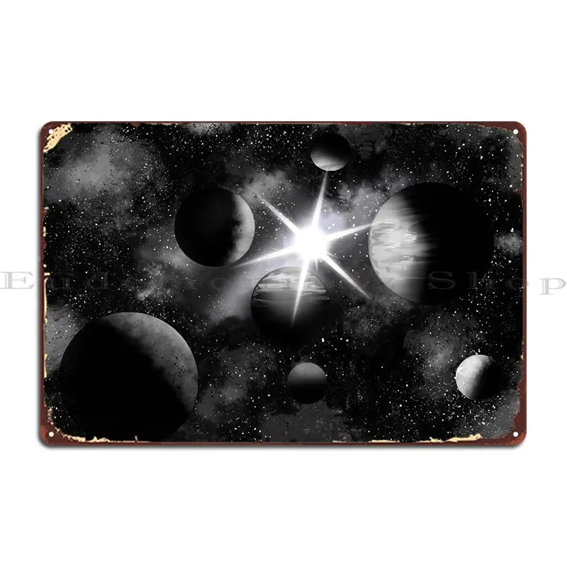 

Металлический плакат с надписью «Dark Space Lite»