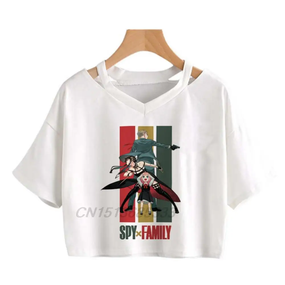 

Женские хлопковые футболки с рисунком из аниме семейства шпионов X, винтажные укороченные топы с графическим принтом «Я ненавидна среду», Женская хлопковая одежда KAKEGURUI