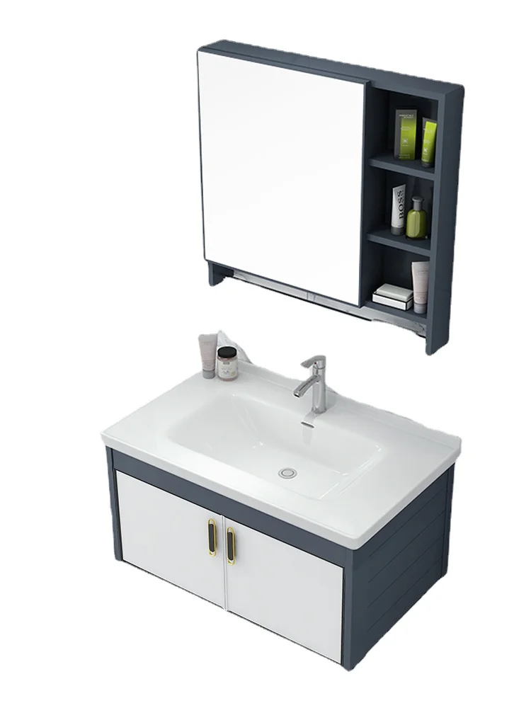 

YY Light Luxury Wash Basin Integrated Alumimum Washbasin Bathroom Table