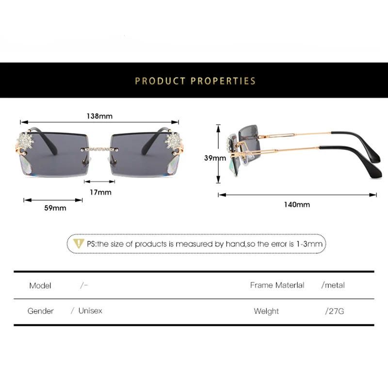 Солнцезащитные очки в металлической оправе для мужчин и женщин роскошные