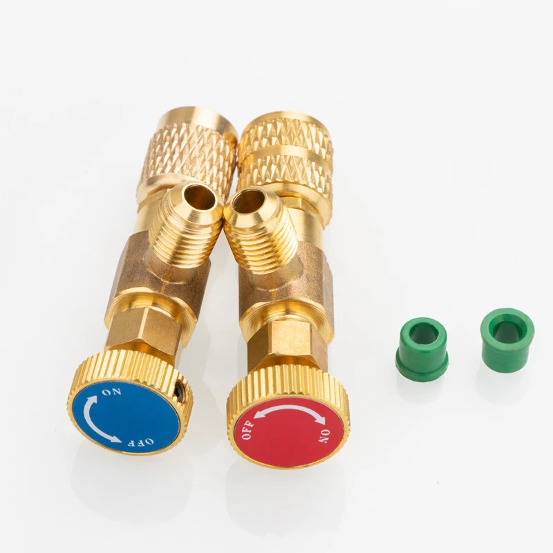 

1 Pc/1 Set R410 Refrigerant Charging Valve R22 1/4“ Male To 1/4” Female Air Conditioner Fluoride Charging Safety Adapter Valve