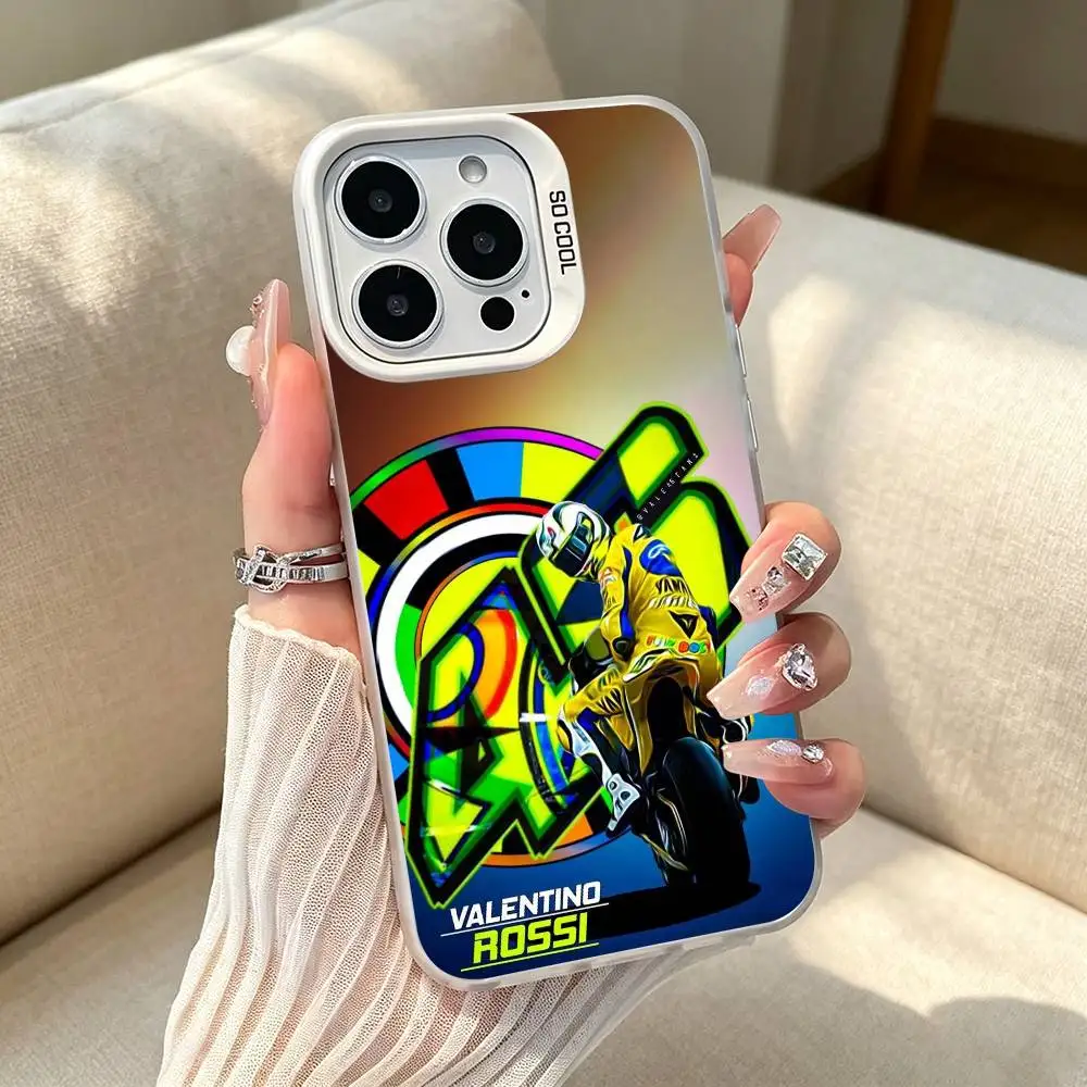 Фото Чехол для телефона R-Rossis 46 для iPhone 11 12 13 14 15 16 17 Pro Max Plus, белый, серебристый. №5