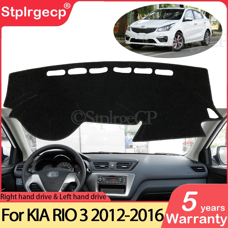 

for KIA RIO 3 K2 2012 2013 2014 2015 2016 Russian Versions Anti-Slip Mat Dashboard Cover Pad Sunshade Dashmat Carpet Accessories