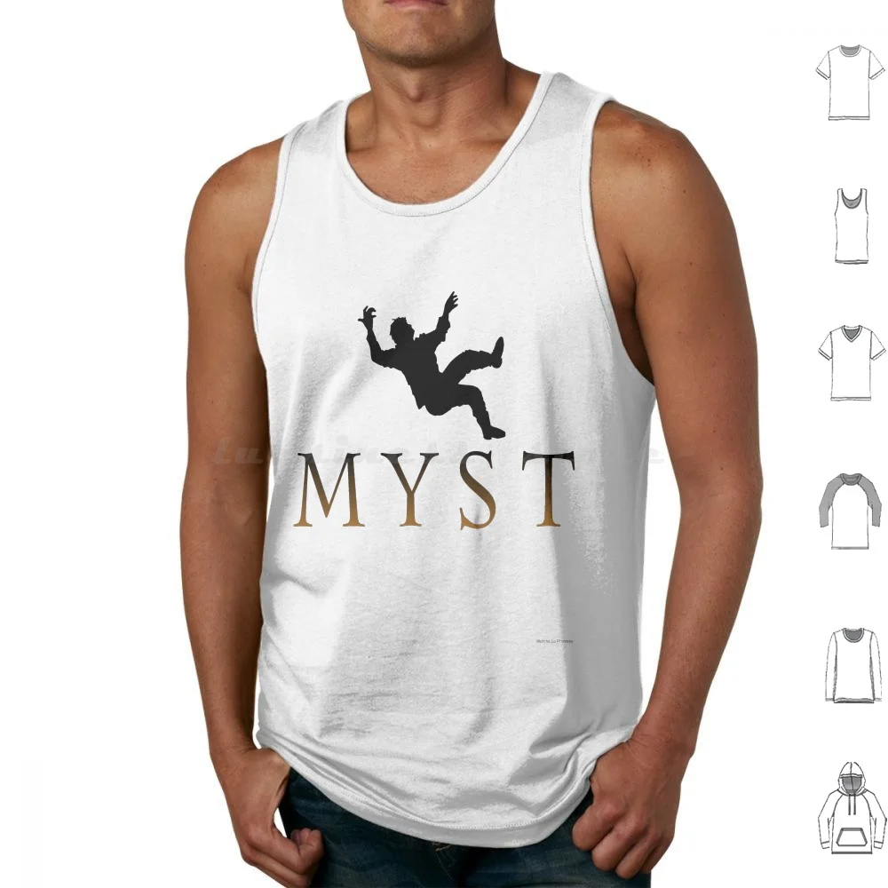 

Myst Tank Tops Vest Sleeveless Myst Graphic Adventure Puzzle Video Game Vintage Old Gamer Pc Classic Miller Island