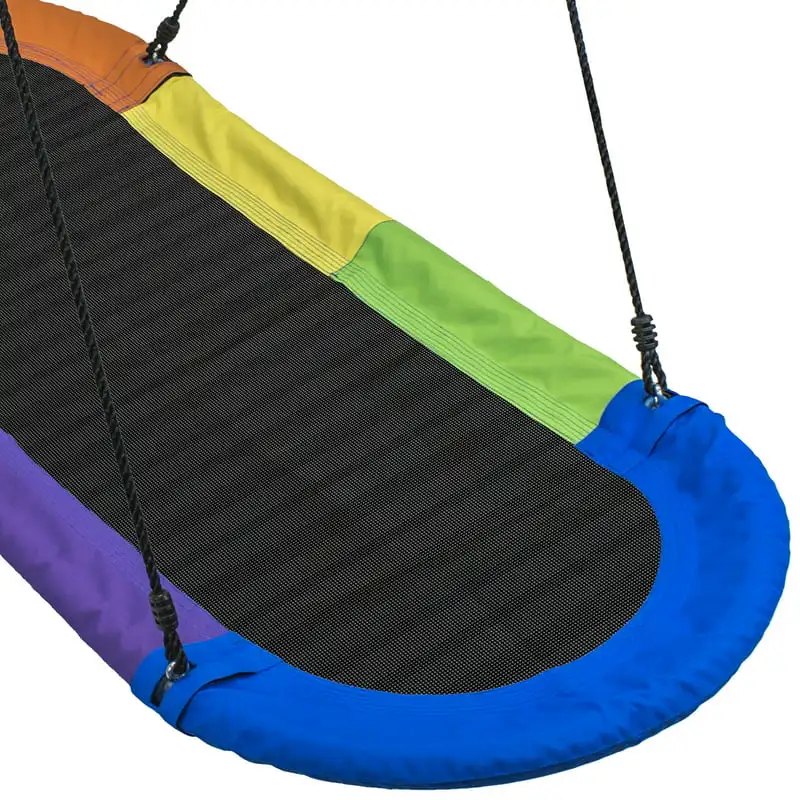 

Swing Surf Mat for Backyard Playground Oval Platform - Fits 3 Kids