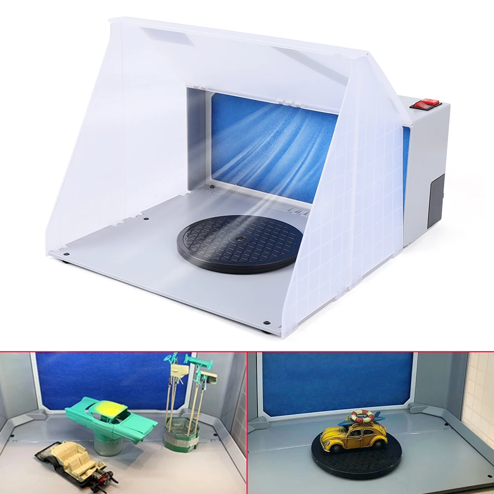 

Airbrush Spray Cabin Mobile Suction System Painting Cabin System Box 25 Watts