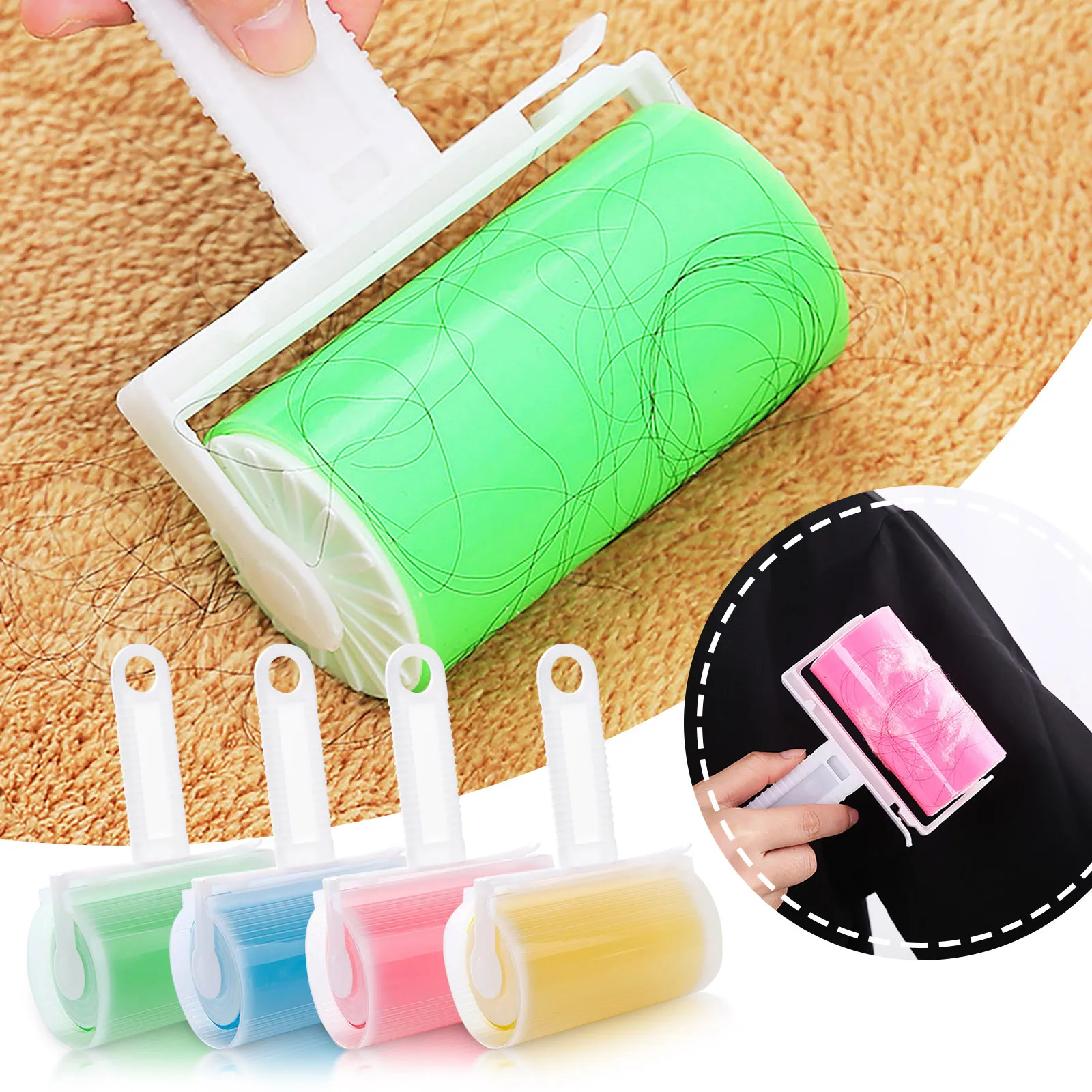 

Washable Reusable Gel Lint Roller Professional Clothes Lint Remover Strong Viscosity Removes Lint for Clothes