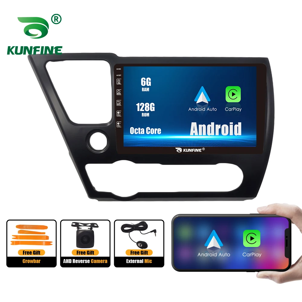 Автомобильный радиоприемник для HONDA CIVIC 14-15 LHD 2Din Android Восьмиядерный автомобильный