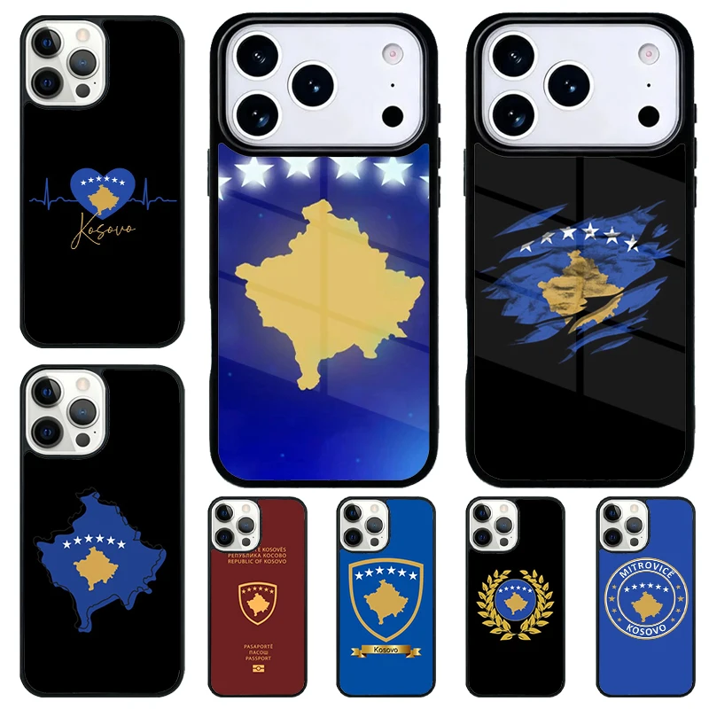 Чехол для телефона с флагом Косово для iPhone 17 Air 16 15 11 12 14 13 Pro Max, противоударный (art.: 3920d91ebbd33) - 3920d91ebbd33